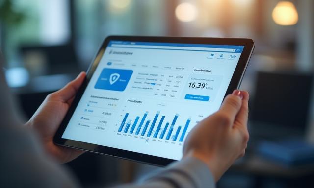Secure client portal on tablet